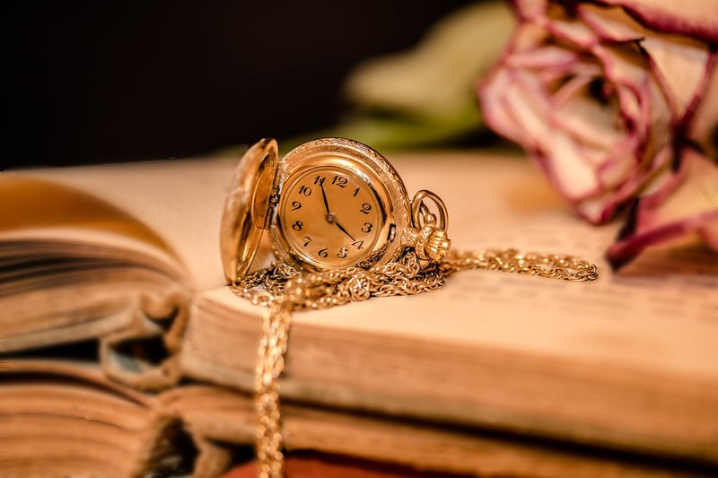 Clock and hourglass